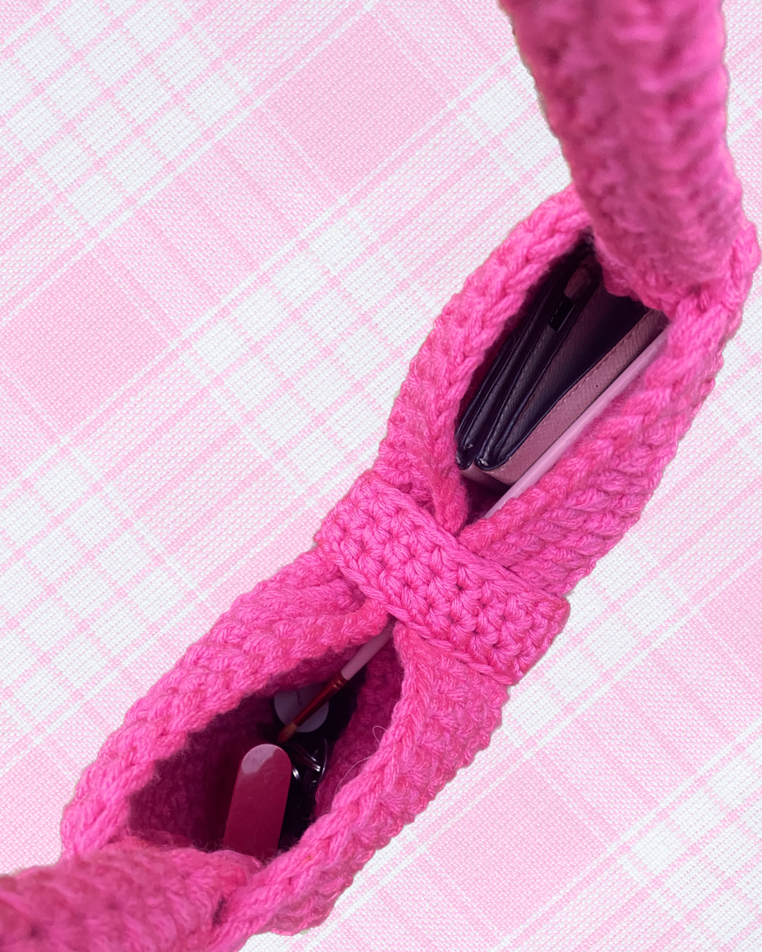 crochet bow bag