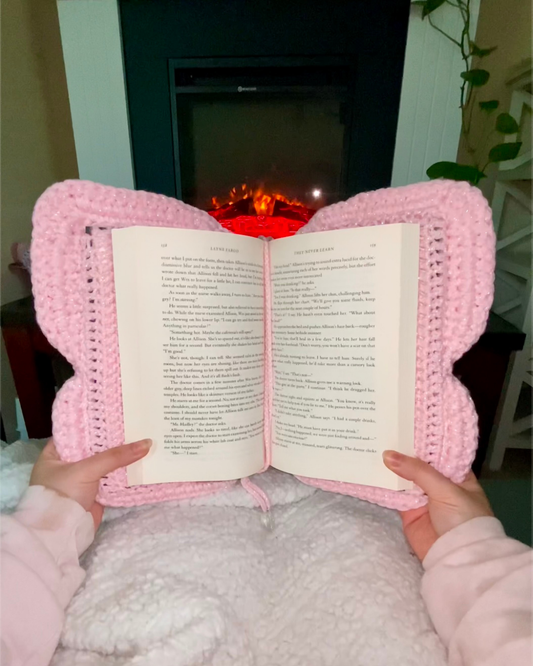 crochet butterfly book sleeve