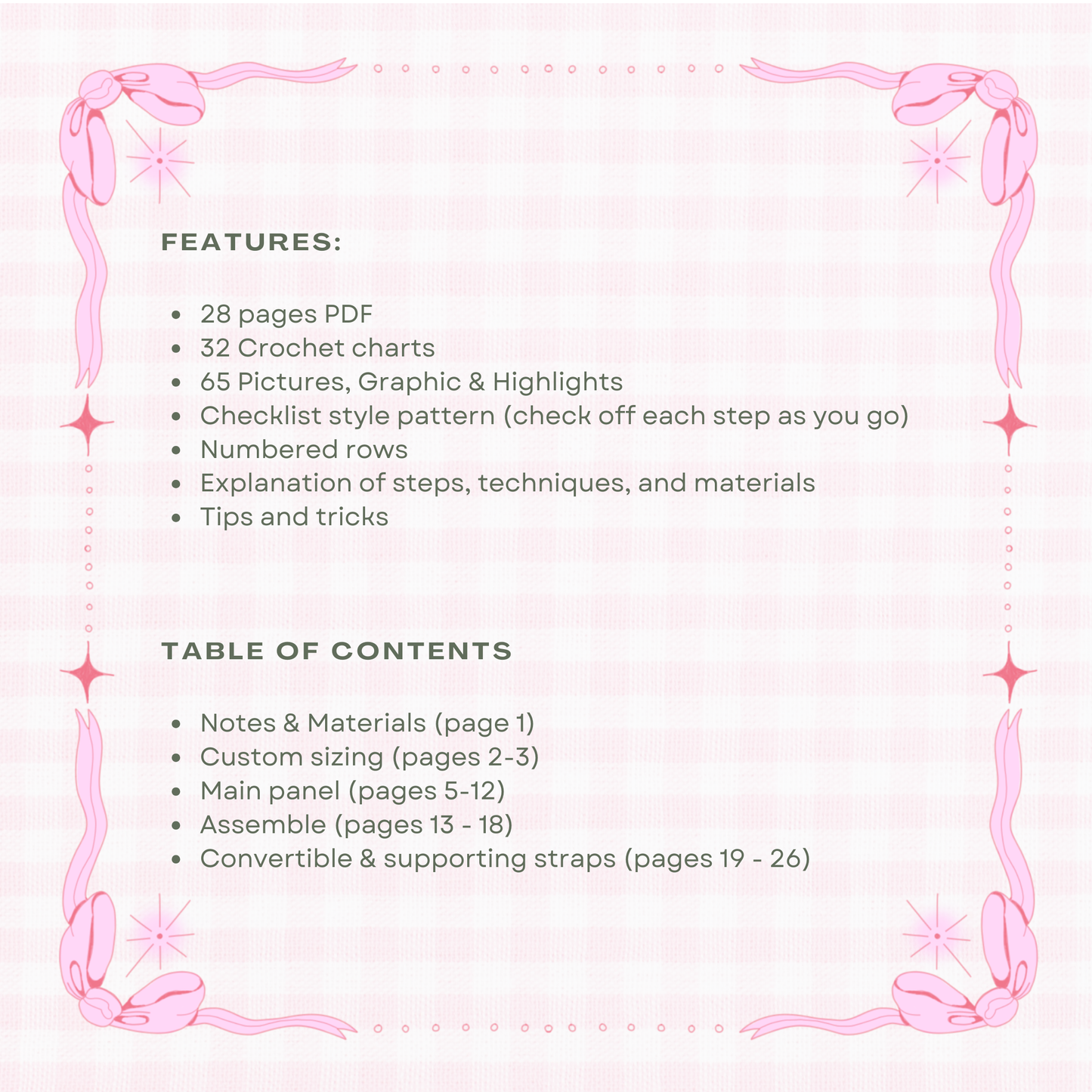 Laptop sleeve + bag crochet pattern