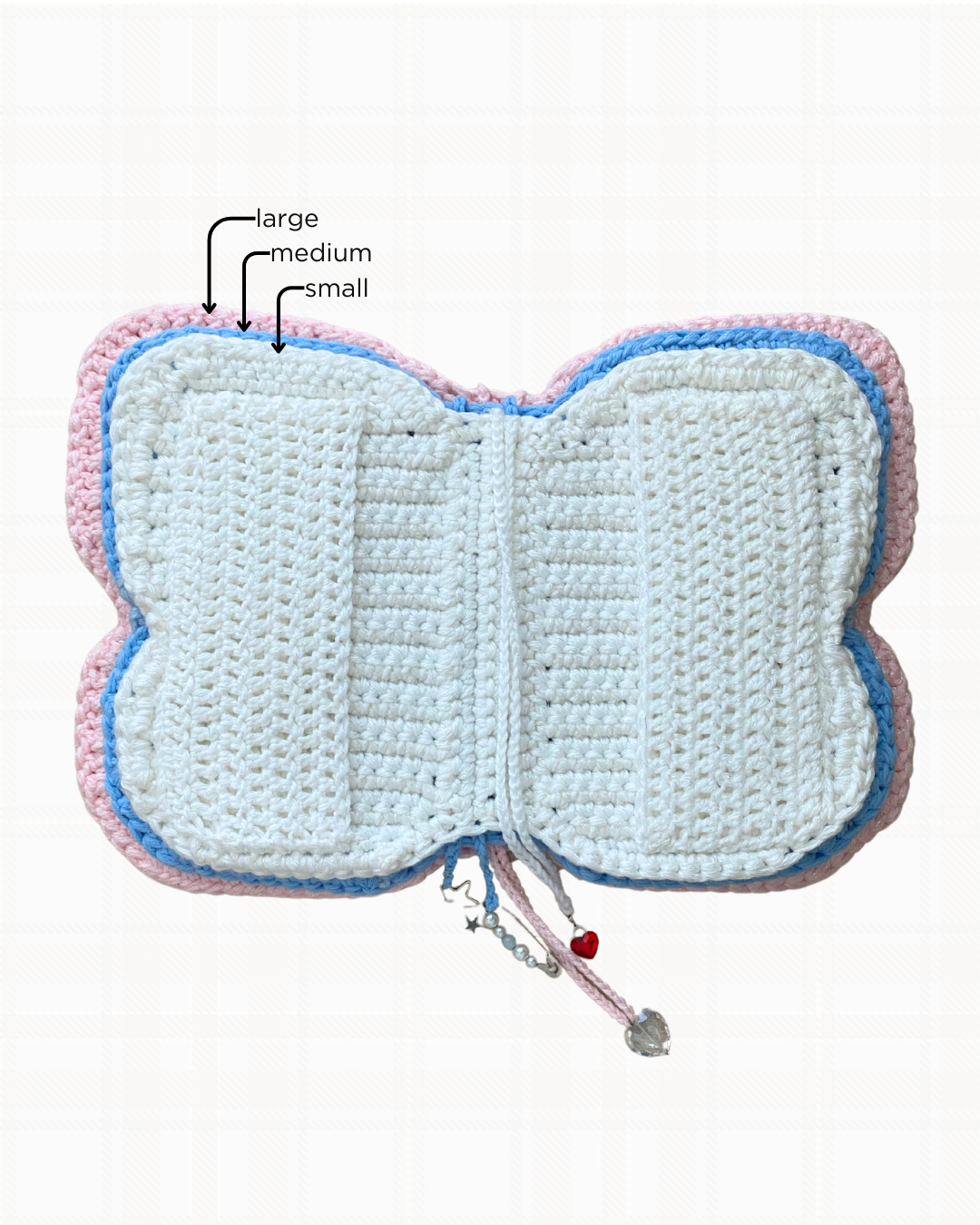 crochet butterfly book sleeve