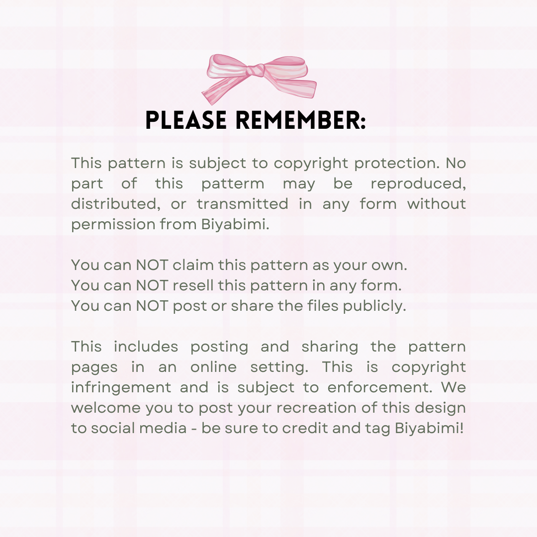 book sleeve bag charm crochet pattern