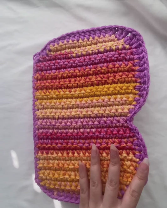 crochet butterfly book sleeve