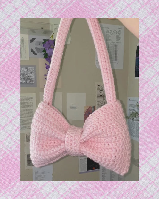 crochet bow bag