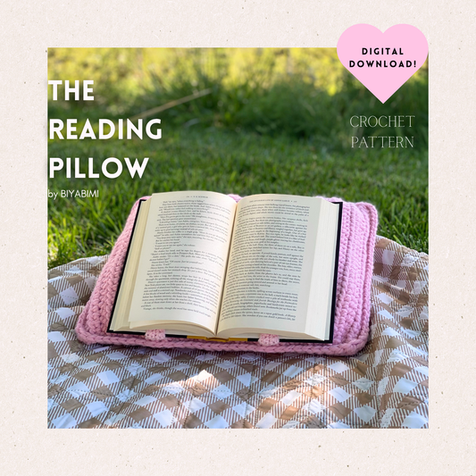 The reading pillow crochet pattern