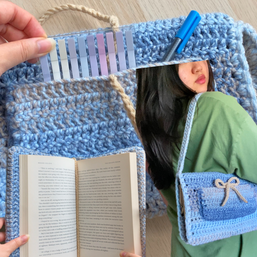 book sleeve bag charm crochet pattern