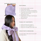 easy bow scarf and hood crochet pattern & tutorial combo