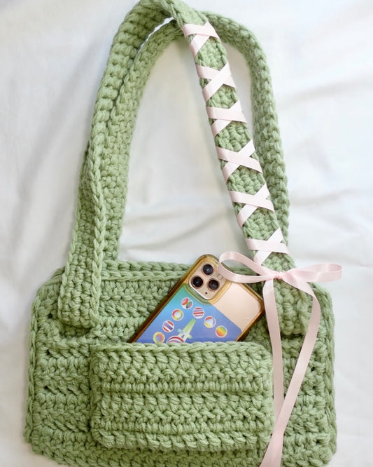 crochet booksleeve + bag