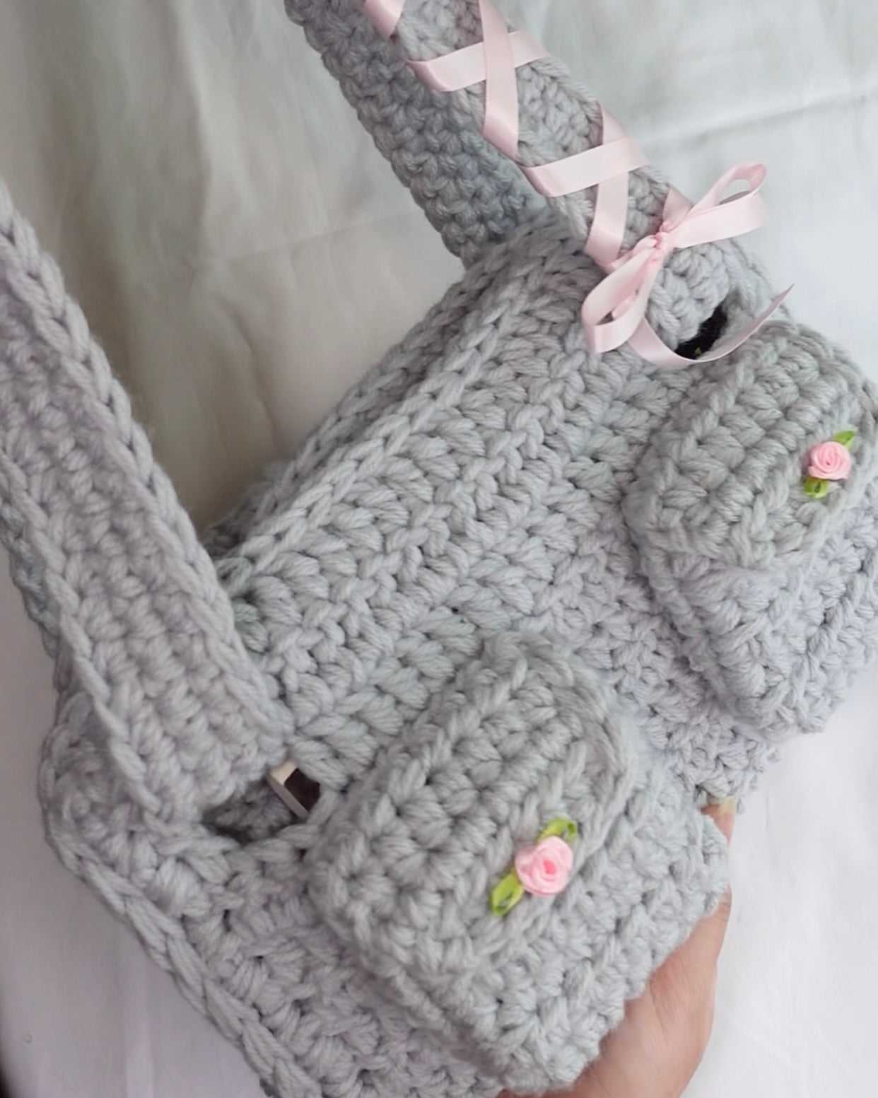 crochet booksleeve + bag